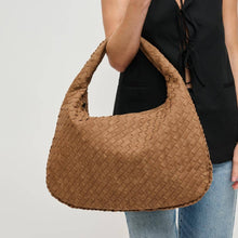 Load image into Gallery viewer, Victoria Suede Woven Hobo Nutmeg