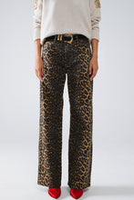 Load image into Gallery viewer, Wait For Me Leopard Jeans