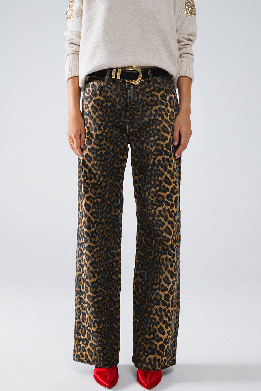 Wait For Me Leopard Jeans