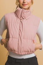 Load image into Gallery viewer, Close To You Puffer Vest Pink