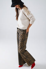 Load image into Gallery viewer, Wait For Me Leopard Jeans