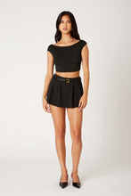 Load image into Gallery viewer, Confidence Pleated Skort Black