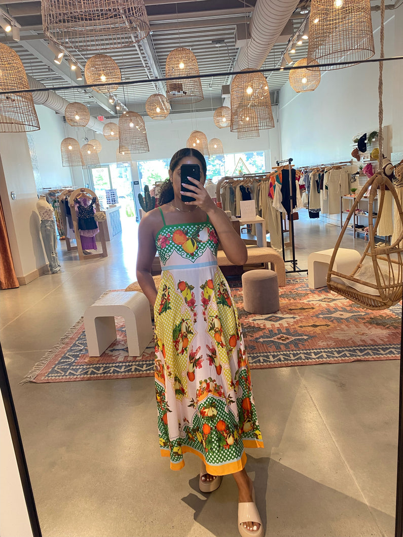 Stuck With It Printed Maxi