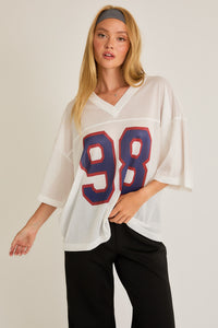 Ashtyn Mesh Jersey Tee