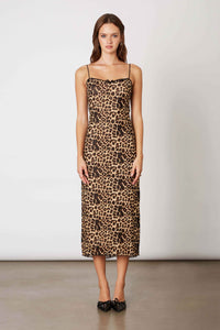 Brown Eyes Leopard Midi