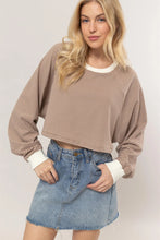 Load image into Gallery viewer, Tammy Striped Crop Mocha