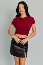 Load image into Gallery viewer, Vanessa Bow Back Top Burgundy