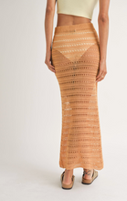 Load image into Gallery viewer, Isa Open Knit Midi Skirt