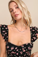 Load image into Gallery viewer, Romantic Charisma Floral Bustier Top