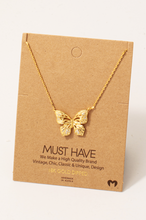 Load image into Gallery viewer, Run Away Butterfly Necklace