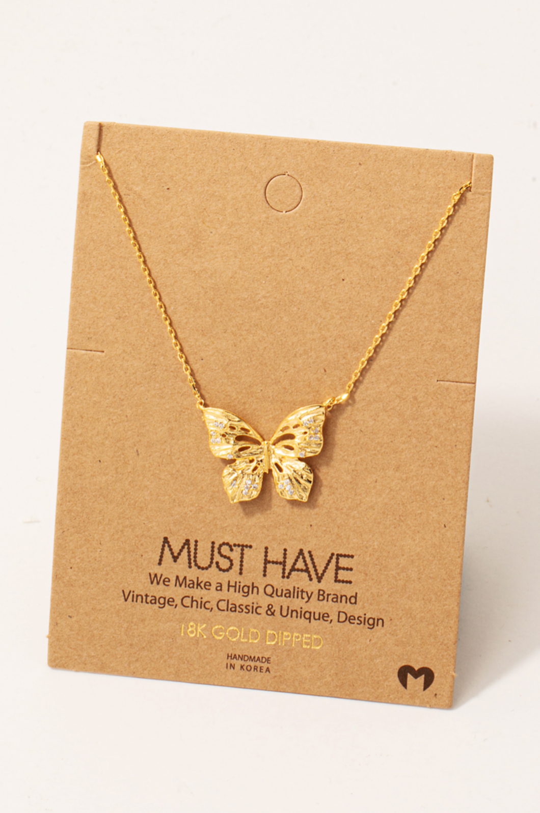 Run Away Butterfly Necklace