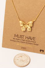 Load image into Gallery viewer, Run Away Butterfly Necklace