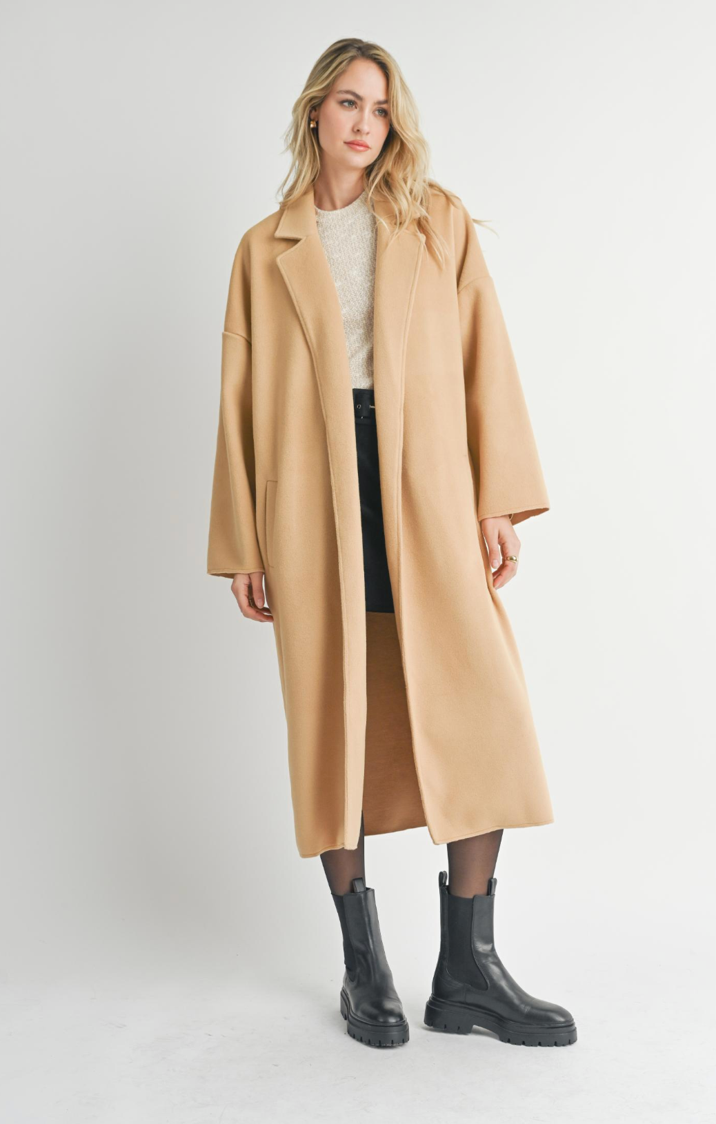 Open long coat hotsell