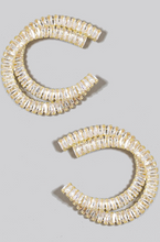 Load image into Gallery viewer, Brooklyn Baguette Earrings