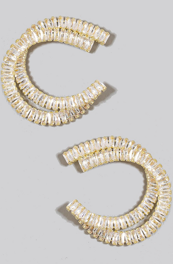 Brooklyn Baguette Earrings