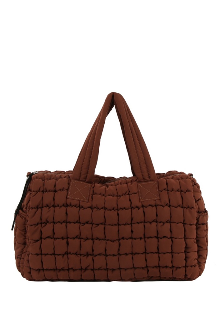 Shania Puffy Duffle Chocolate