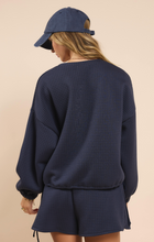 Load image into Gallery viewer, Pastime Textured Terry Sidetie Pullover