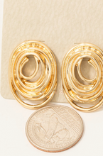 Load image into Gallery viewer, Abby Oval Earrings