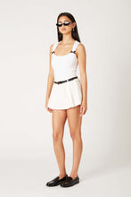 Load image into Gallery viewer, Confidence Pleated Skort White