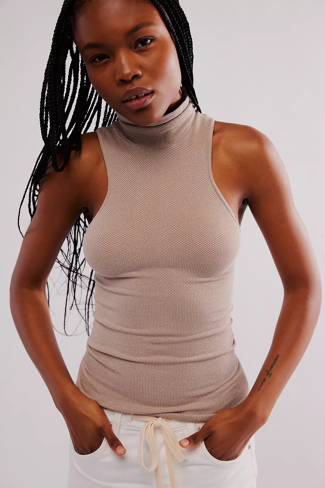 Always Ready Seamless Turtleneck Tank