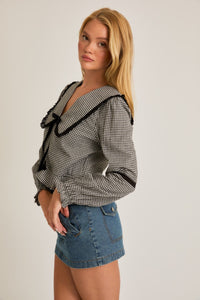 All We Need Gingham Blouse