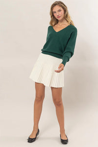 Ring Ring Knit Mini Skirt