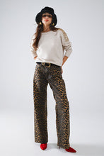 Load image into Gallery viewer, Wait For Me Leopard Jeans