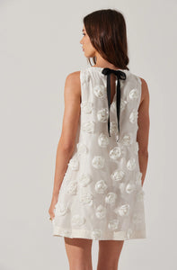 Floria 3D Floral Appliqué Dress