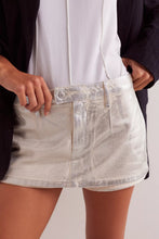 Load image into Gallery viewer, Gallivanting Metallic Peekaboo Skort