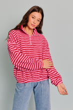 Load image into Gallery viewer, Jessica Striped Quarter Zip