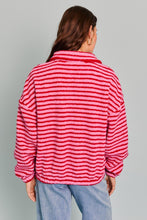 Load image into Gallery viewer, Jessica Striped Quarter Zip