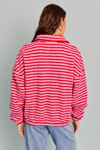 Jessica Striped Quarter Zip