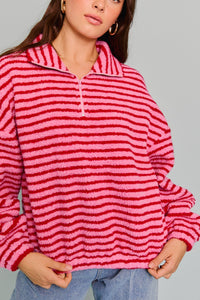 Jessica Striped Quarter Zip