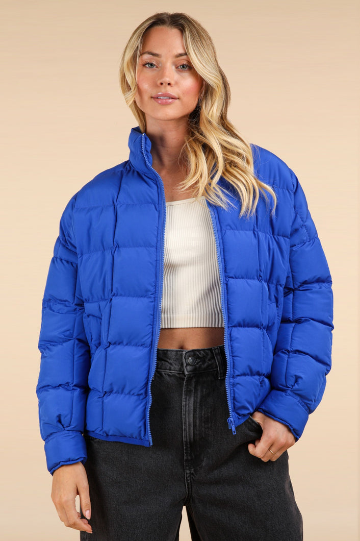 Risk Taker Puffer Jacket Royal Blue