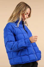 Load image into Gallery viewer, Risk Taker Puffer Jacket Royal Blue