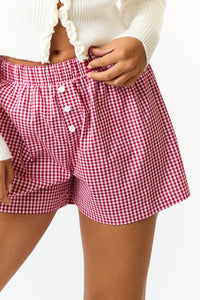 Leah Gingham Boxer Shorts