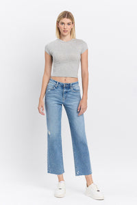 Mandy Cropped Straight Denim