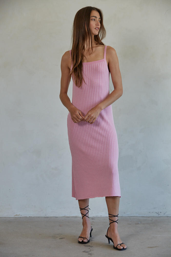 Off The Grid Maxi Dress Pink