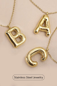 Selena Bubble Initial Necklace