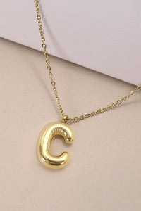 Selena Bubble Initial Necklace