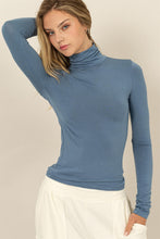 Load image into Gallery viewer, Call Home Turtleneck Gray Blue