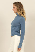 Load image into Gallery viewer, Call Home Turtleneck Gray Blue